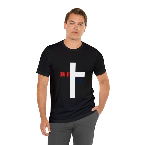 Black- Red White and Blue - Men and Women Only - Salvation Cross - Jesus Loves Trump - Image 6