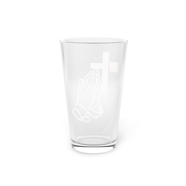 Trump Cross - Pint Glass, 16oz - Jesus Loves Trump - Image 5